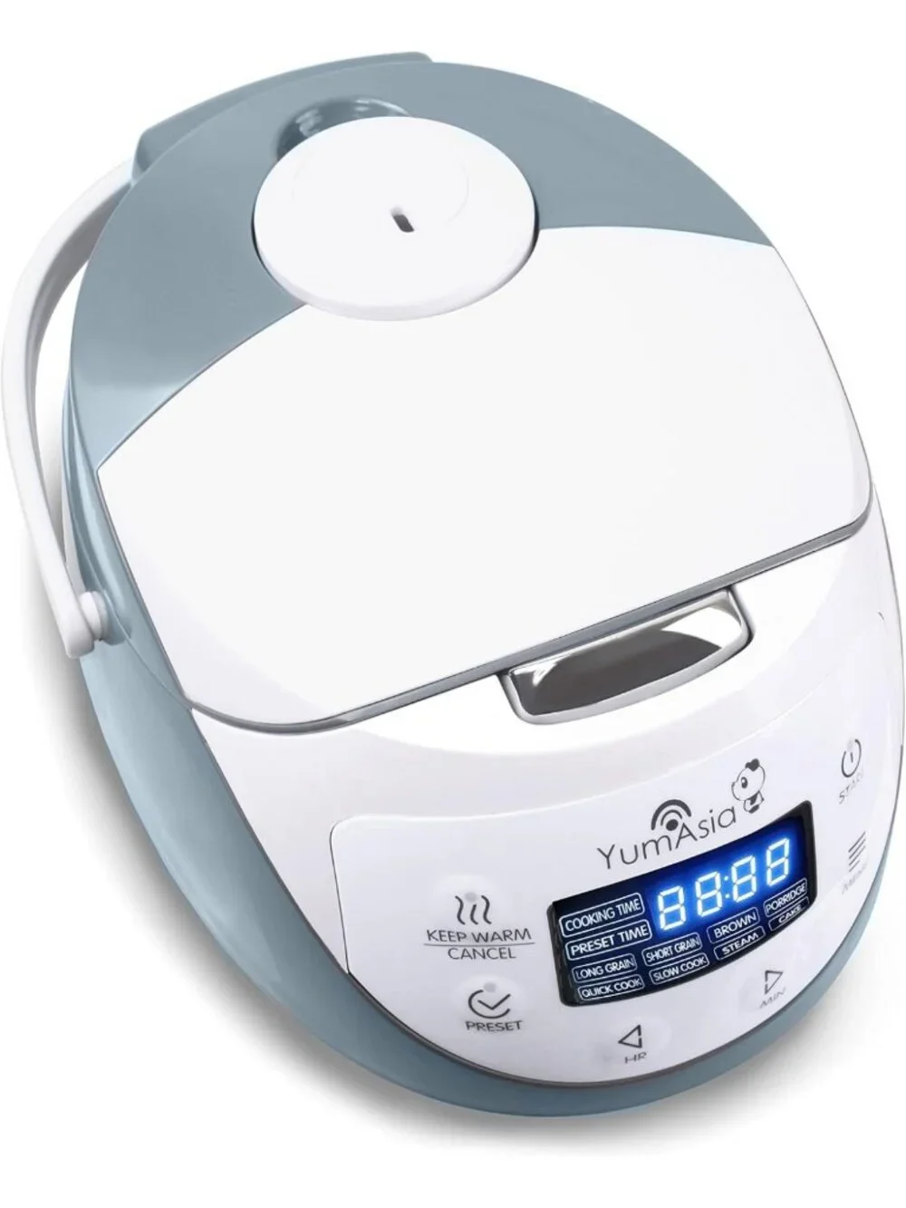 Compact Mini Rice Cooker with Ninja Ceramic Bowl, Fuzzy Logic, 4 Cooking